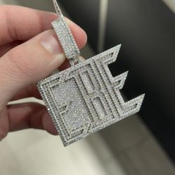  Moissanite “EBE” Pendant 
