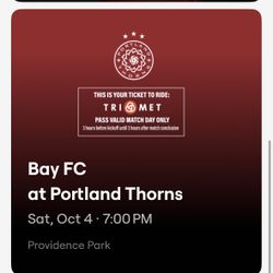 4 Tickets To Thorns Vs Bay 10/4 7 Pm