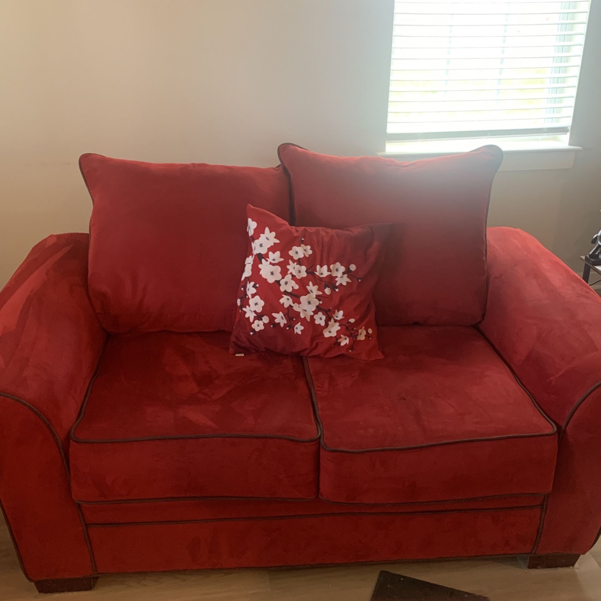 Red Couches Sectional 