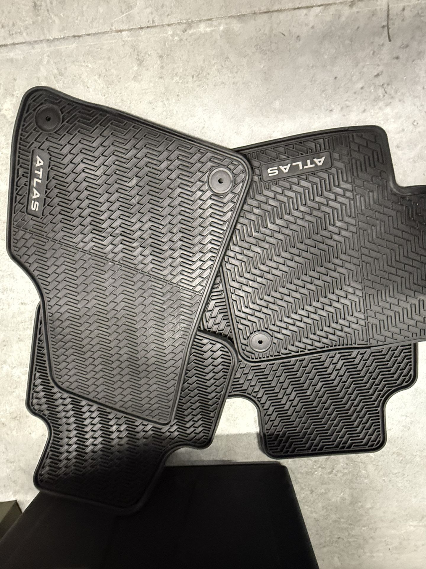 VW Atlas Rubber Floor Mats $100.00
