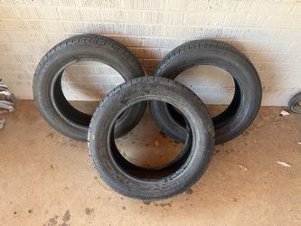 3 slightly used tires