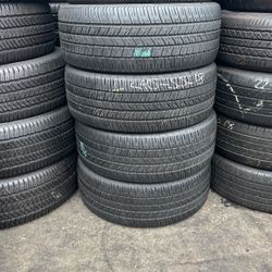 245/55R18 GOODYEAR A SET OF FOUR USED TIRES 
