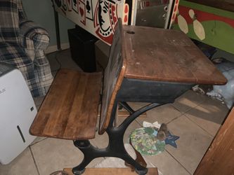 School House Desk Bench