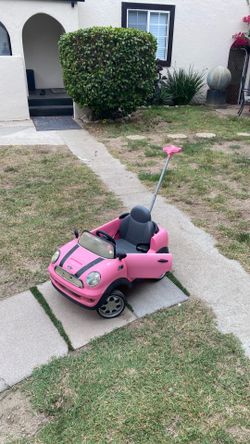 Baby ride along push car nice style beautiful colo clean everything works