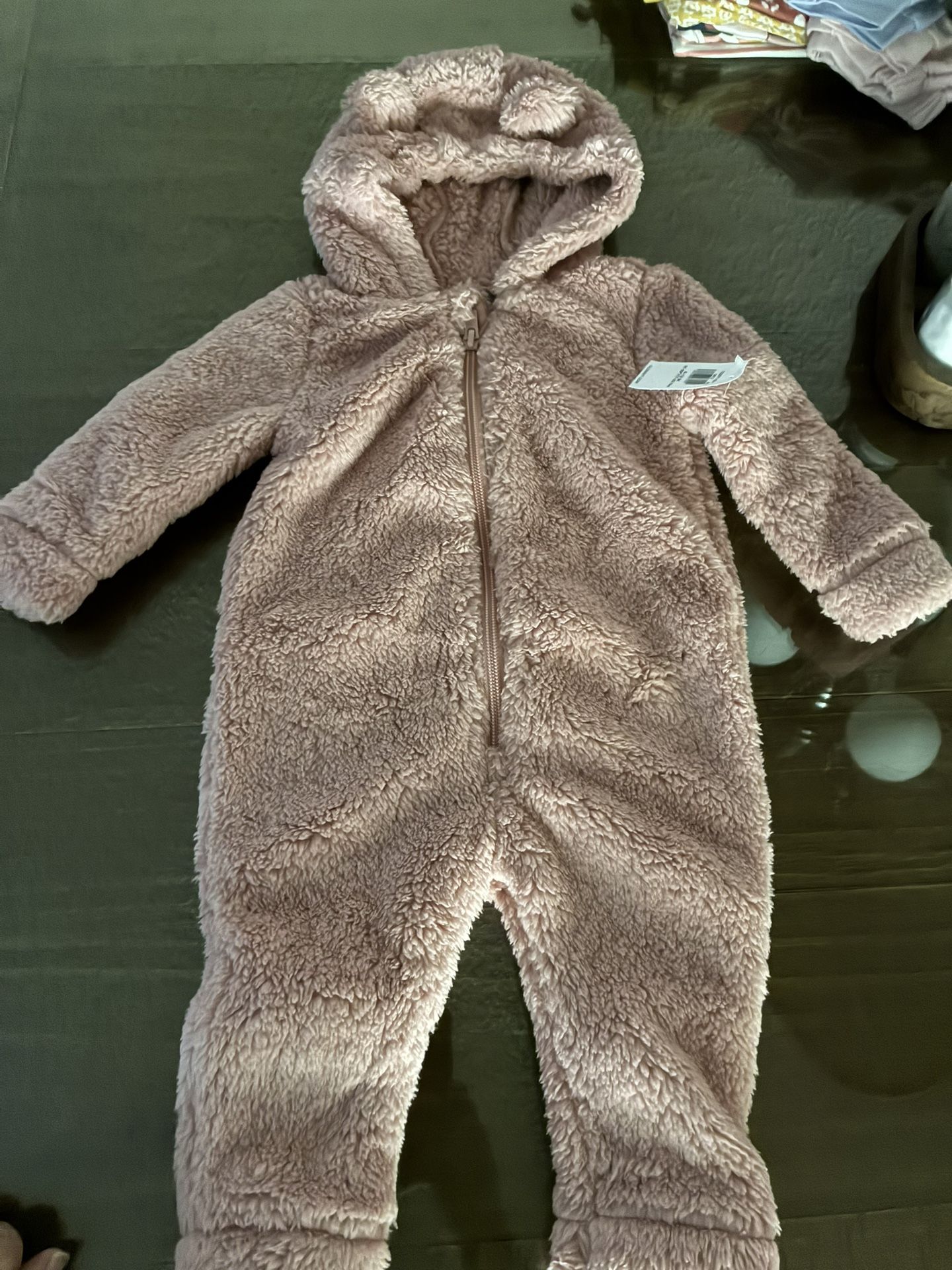New Zip Up Girls Warm Onesie