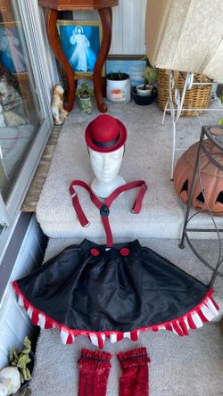 Adults costumes Sz. S. Crazy clown skirt cl