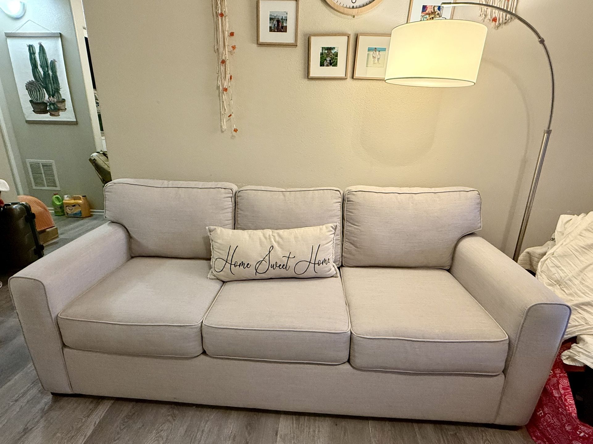 Grey/cream Color Couch