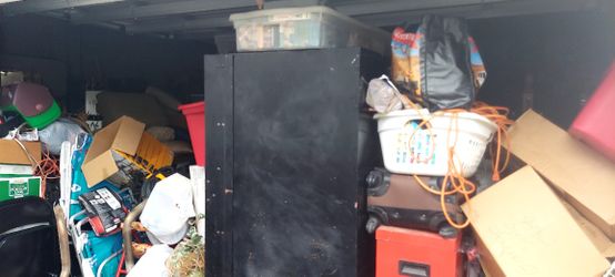 Garage full of furniture And household items