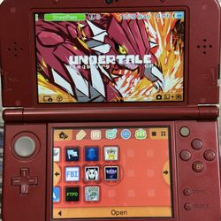 Red “New” 3ds XL Us Region Top IPS