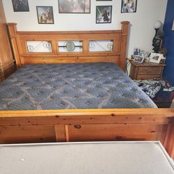 Electric king size bed with dresser