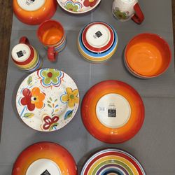 Delightful Colorful Pottery/ dishes 