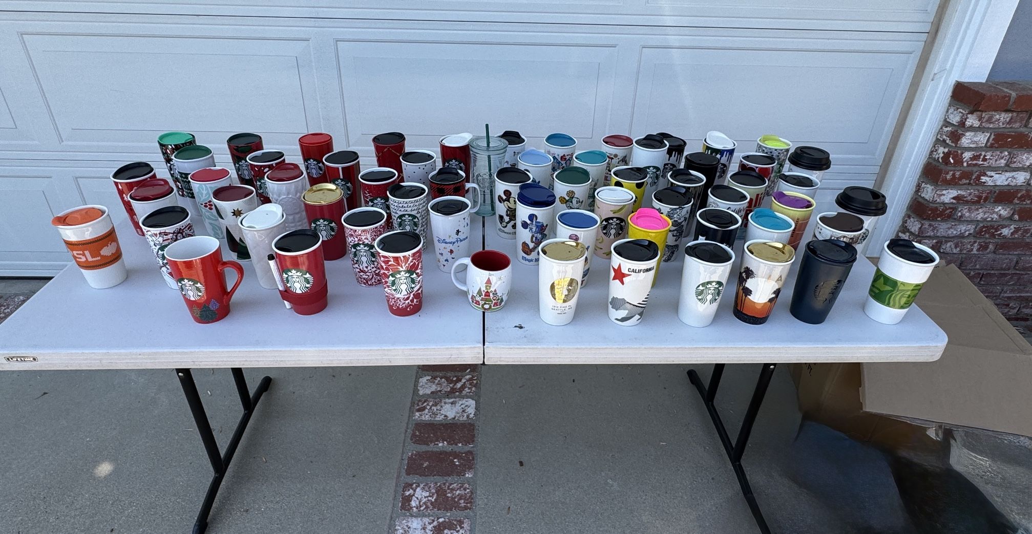 Starbucks Ceramic Tumblers and Mugs Holiday City Disney Massive Collection