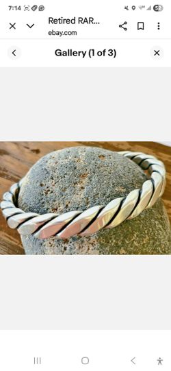 Retired RARE James Avery Cuff  Bracelet 