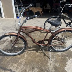 Dyno Tank Root beer Brown 3 Speed Rare Color Made In USA 