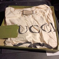 GUCCI PRINT T SHIRT NEW PLUS TICKET