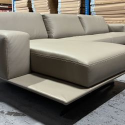 MODERN TAUPE SECTIONAL SOFA