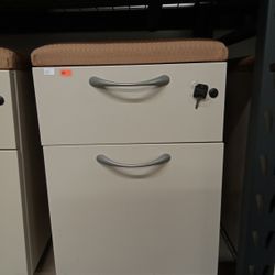 Clearance Sale! Used - Box/File Mobile Filing Cabinet w/ Cushion Top