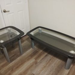 Modern Glass Coffee And End Table