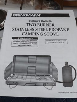 Brinkmann two burner stainless steel propane camping stove NEW , YES IT IS AVAILABLE, pickup in Kck