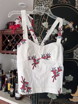 Brand New Zara White Cropped Cami with tag