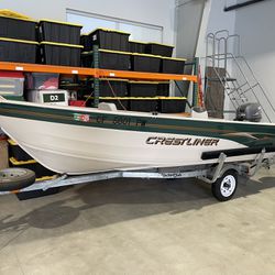 15ft Creastliner Boat,  25 Hp Yamaha Outboard, Trailer