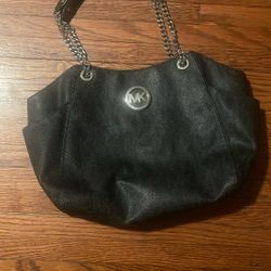 Black Michael Kors Bag W/ Chain Handles