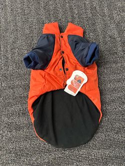 Nobleza Warm Dog Coat/Jacket Size L - Orange Navy Black