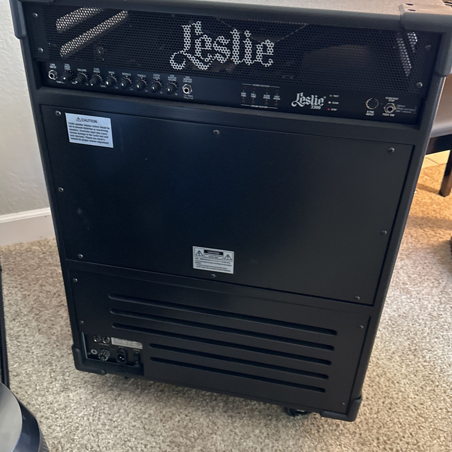 Leslie 3300 Rotary Organ Speaker Like New
