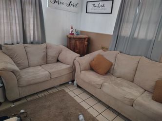 Sofa and loveseat