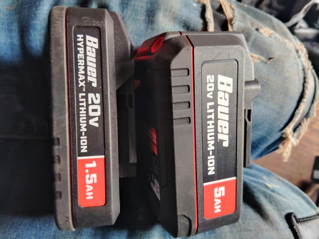 2 New Bauer Batteries 5ah And 1.5ah