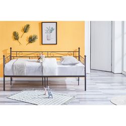 Black Twin Platform Bed