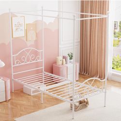 Twin Canopy Bed Frame 