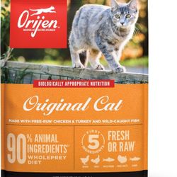 ORIJEN, Original Cat, 12lb, Dry Cat Food, BB: 6-2027
