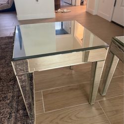 Glass nightstands