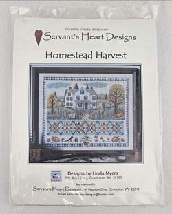 Servant’s Heart Designs HOMESTEAD HARVEST Counted Cross Stitch Kit