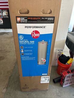 Rheem 40 gallon water heater natural gas