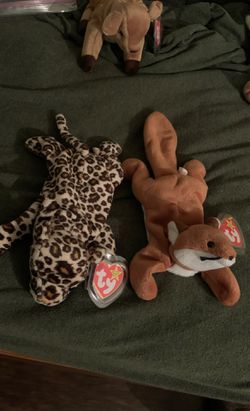 Original beanie babies freckles and sly