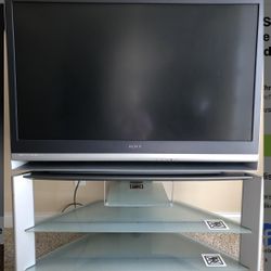 SONY 50” Grand Wega high definition rear projection LCD TV With Stand