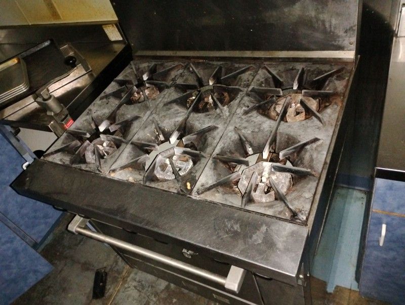 6 Burner Commercial Stove And Oven