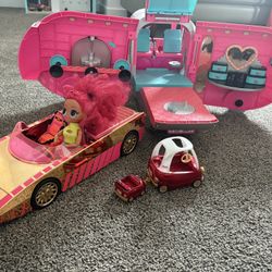 LOL Camper, Cars And Dolls