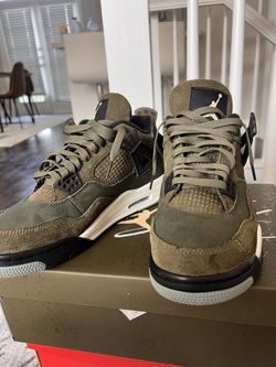  JORDAN 4 RETRO SE CRAFT Olive green Size 9.5