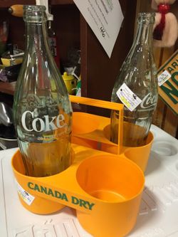 Vintage Canada Dry orange soda bottle tote