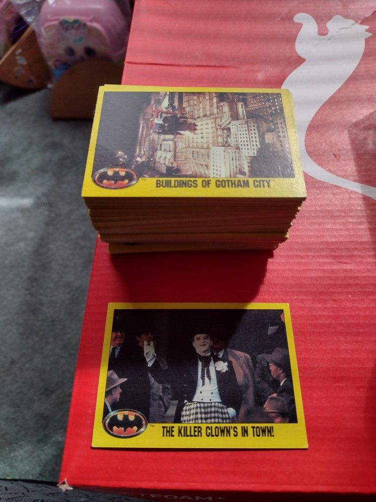Batman Set 1989 Cards Series Two #133 To #264 Cards Complete. Hard To Find Set See Below