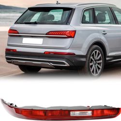KAKSEY Rear Bumper Reflector Tail Light Fog Lamp Compatible with Audi Q7 2016 2017 2018 2019 2020 2021 2022 Replace 4M0945096A (Right Passgenger Side)