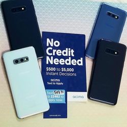 Samsung Galaxy S10e 128gb  Unlocked, FREE Smartwach/ Headphones. Pay $1 Today Rest in payments. NO CREDIT NEEDED FINANCING