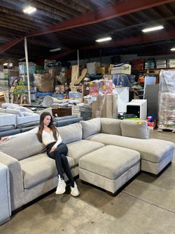 Fabric leather Sectional couches for living rooms