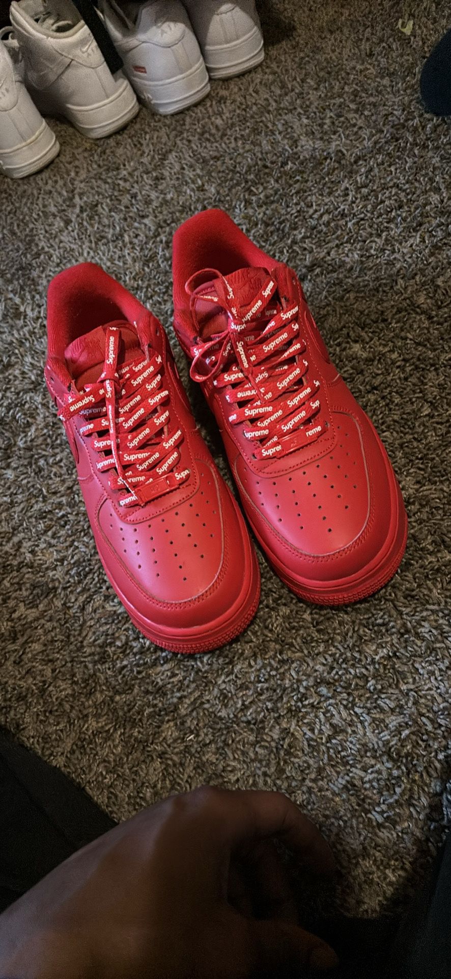 All Red Air Force 1s