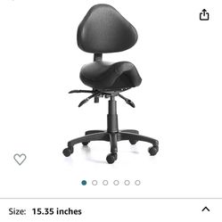 Adjustable Stool Chair Black 