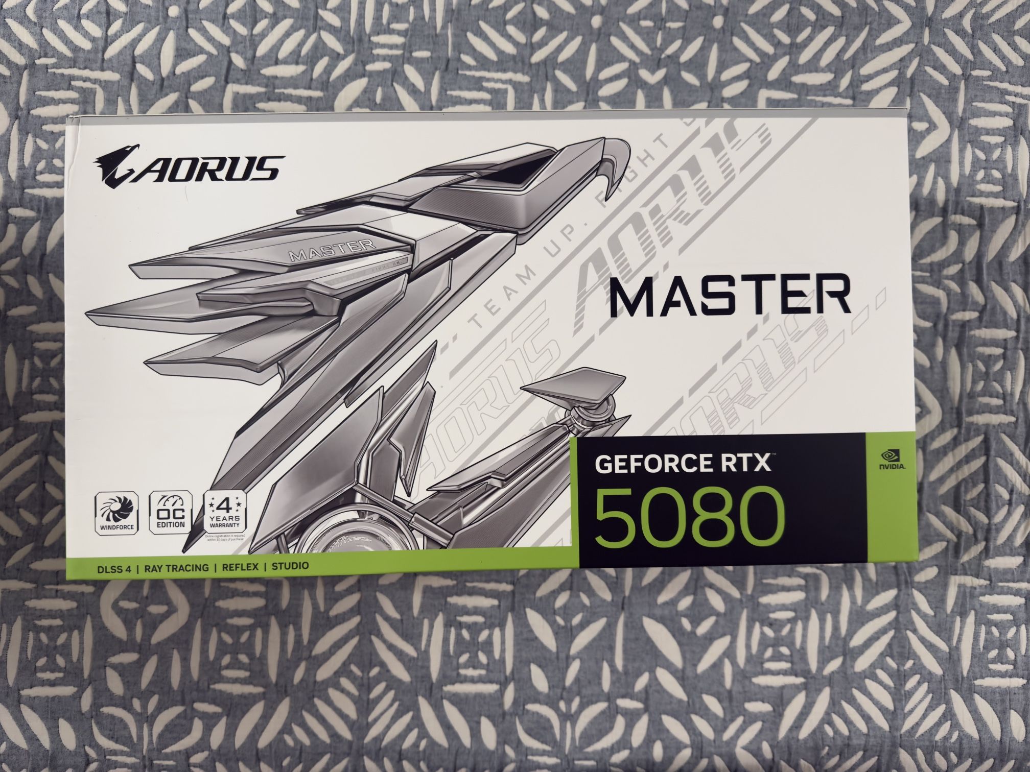 GIGABYTE AORUS GeForce RTX 5080 16GB GDDR7 PCI Express 5.0 ATX Graphics Card GV-N5080AORUSM ICE-16G