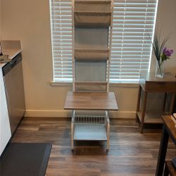 Record Player Shelf With 3-tier Storage